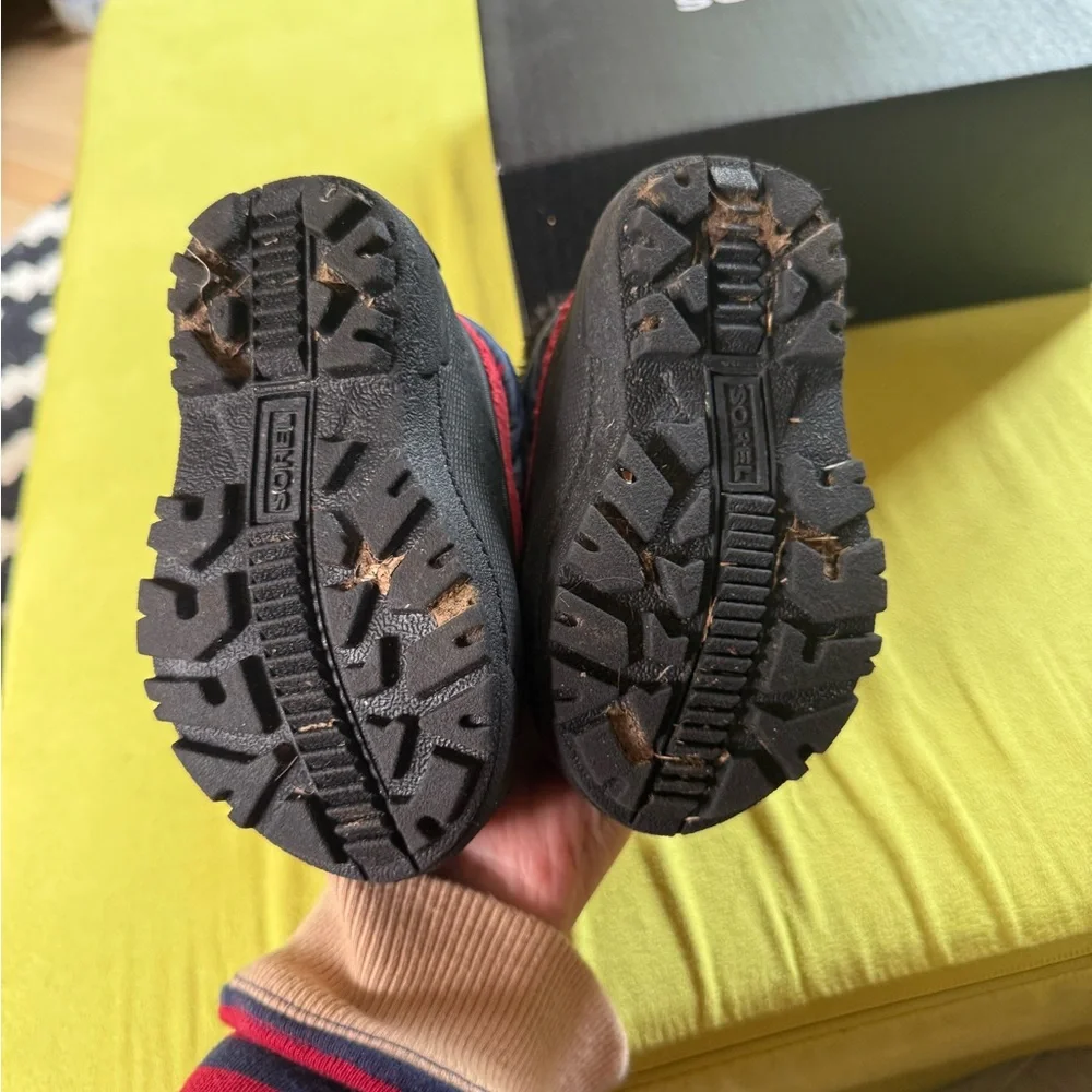 Sorel Toddler size 6 snow commander snow boot blue and red - Picture 2 of 5